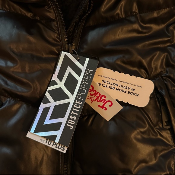 Justice Kids PLUS SIZE coat - size 10 Plus - Picture 5 of 12